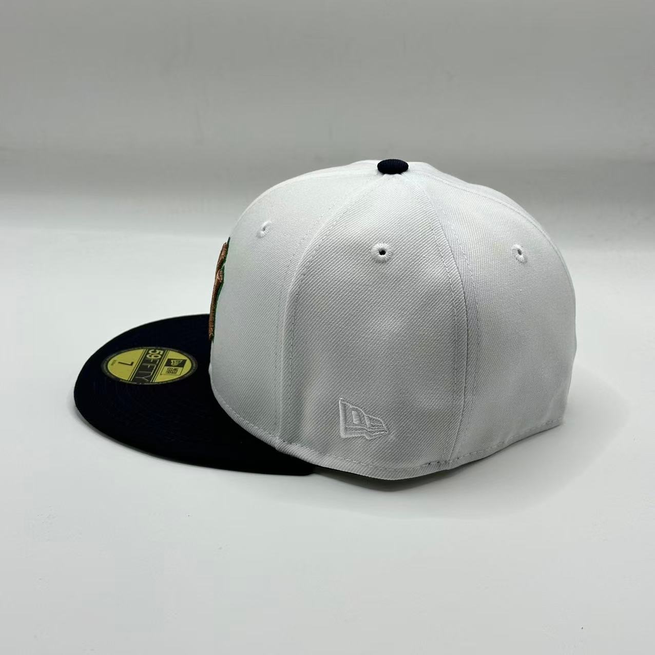 White Black New York Yankees World Series SP Fitted Hat Fitted Cap - view 4