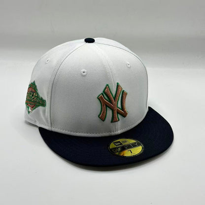 White Black New York Yankees World Series SP Fitted Hat Fitted Cap