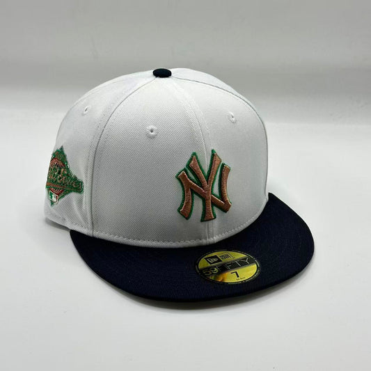 White Black New York Yankees World Series SP Fitted Hat Fitted Cap