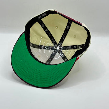 White Black Mexico With Bird Fitted Hat Fitted Cap