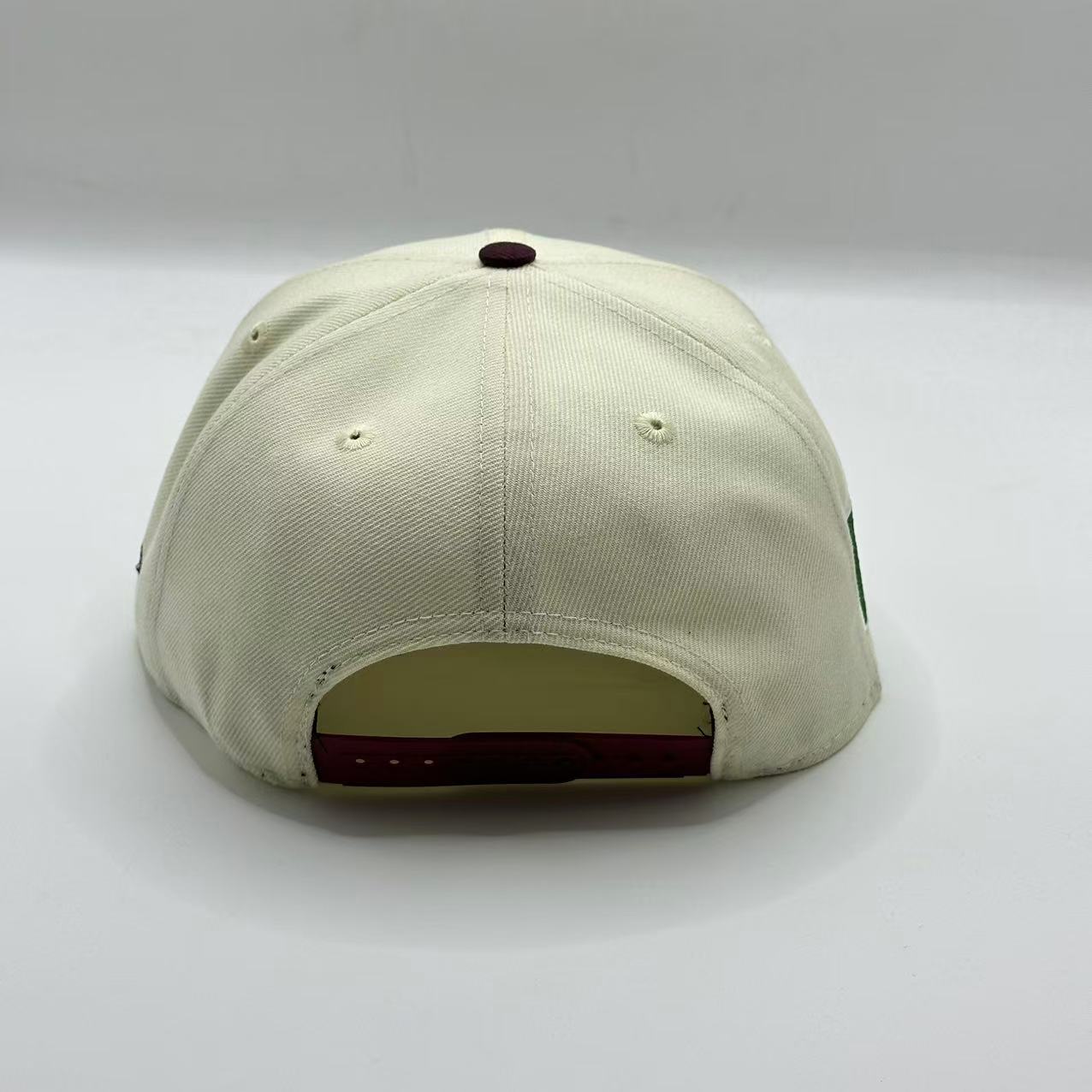 White Maroon with Mexico Flag Snapback