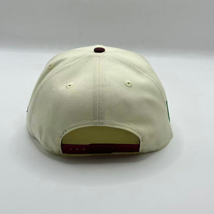 White Maroon with Mexico Flag Snapback - view 3