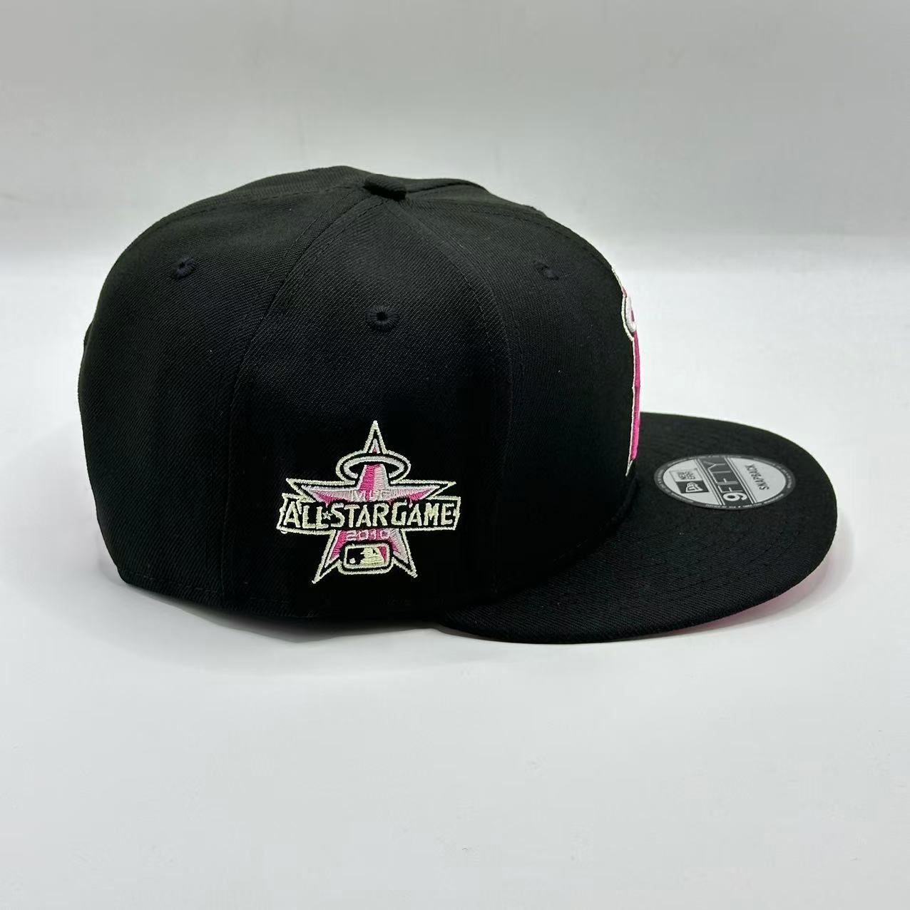 Black Los Angeles Angels ASG Side Patch Snapback - view 2
