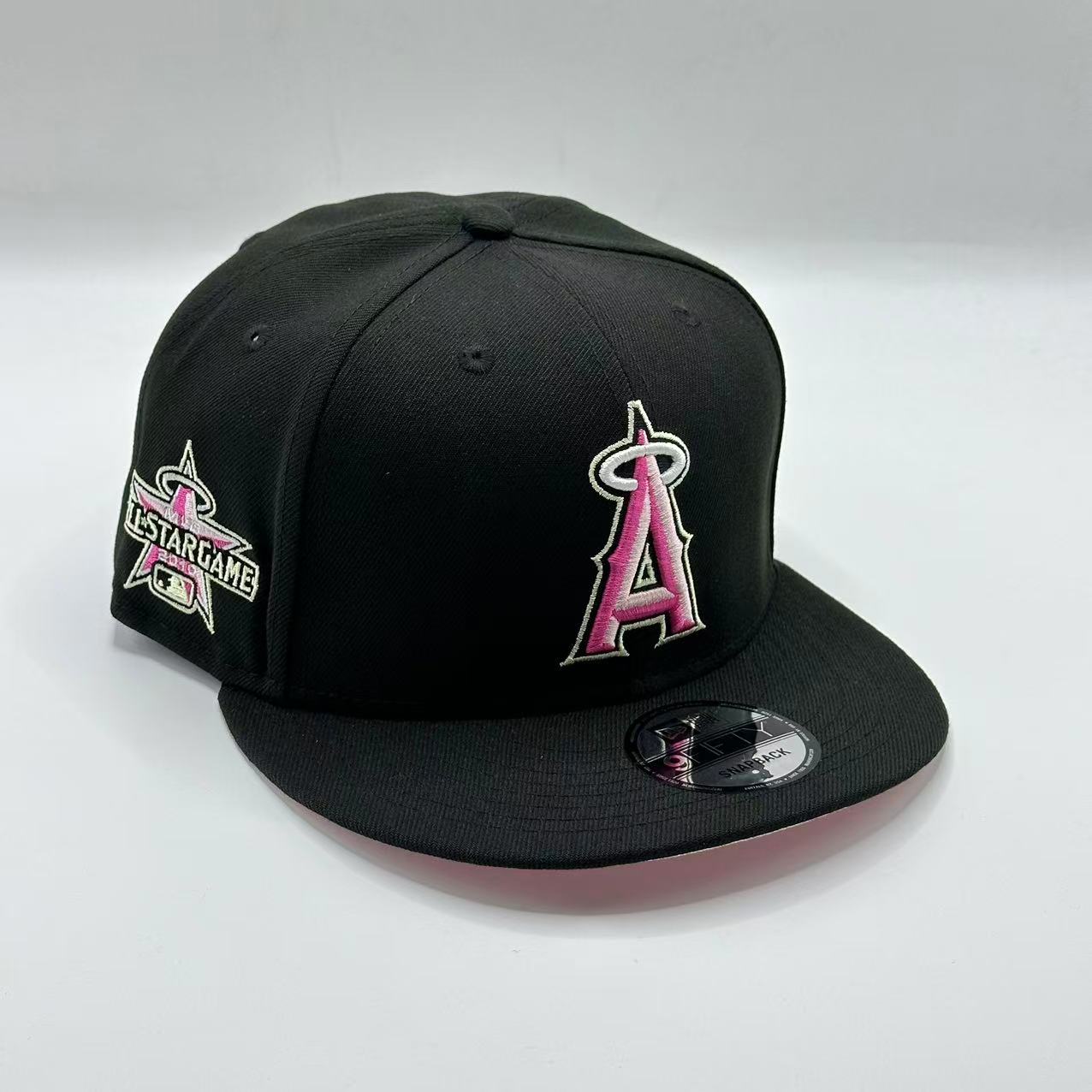 Black Los Angeles Angels ASG Side Patch Snapback