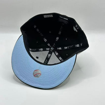 Black Blue Chicago White Sox 2005 World Series Rose New Era Fitted Hat Cap - view 5