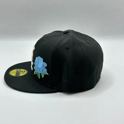 Black Blue Chicago White Sox 2005 World Series Rose New Era Fitted Hat Cap - view 3