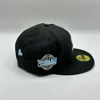 Black Blue Chicago White Sox 2005 World Series Rose New Era Fitted Hat Cap - view 2