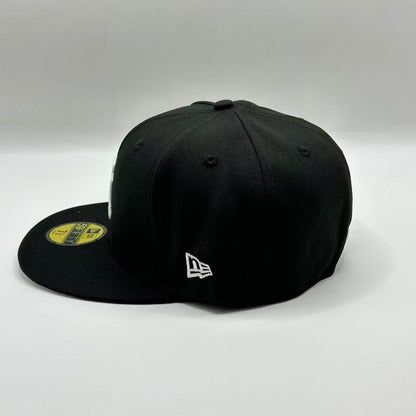 Black Grey New York Yankees 1996 World Series New Era Fitted Hat Cap - view 3