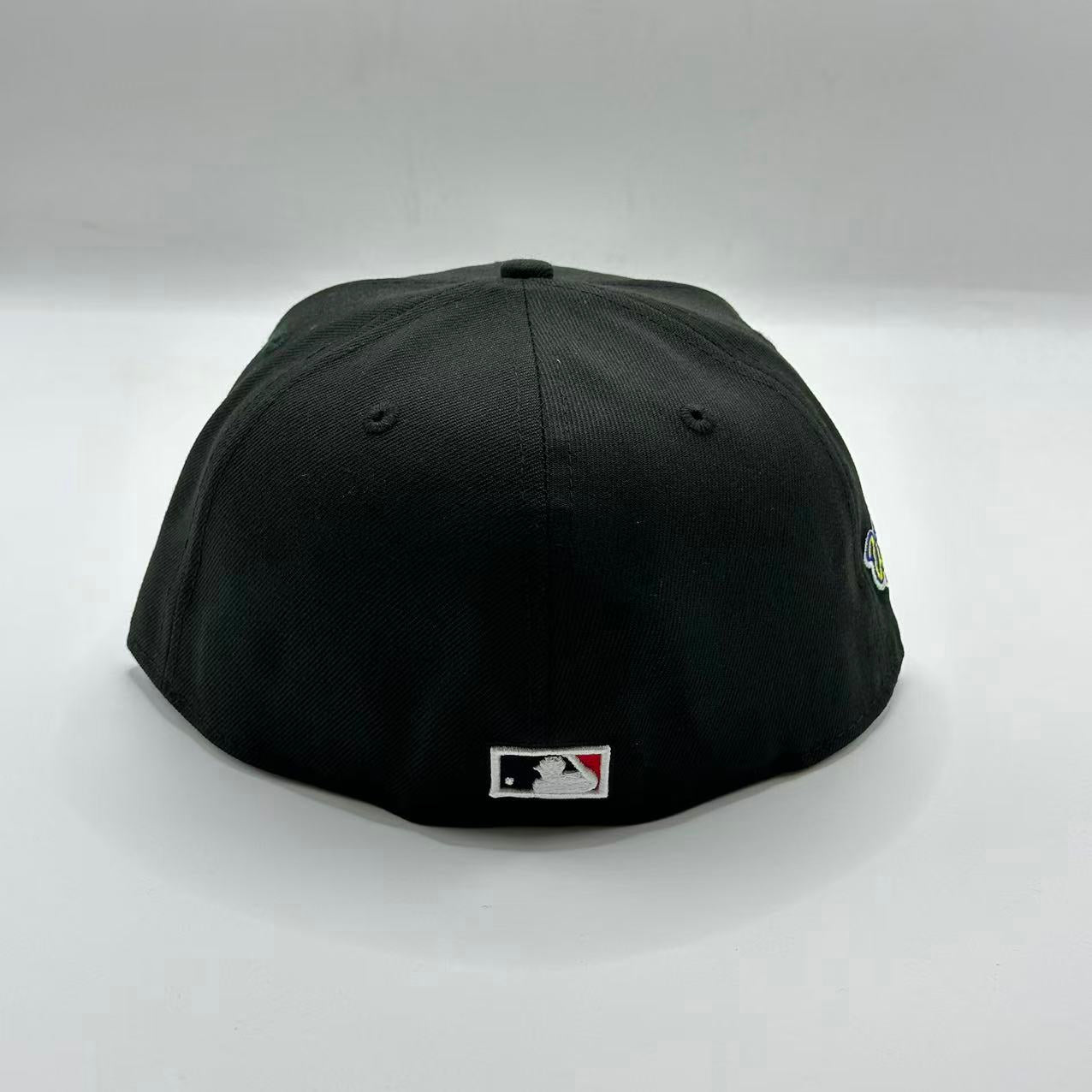 Black Grey New York Yankees 1996 World Series New Era Fitted Hat Cap - view 4