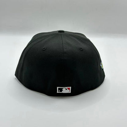Black Grey New York Yankees 1996 World Series New Era Fitted Hat Cap - view 4