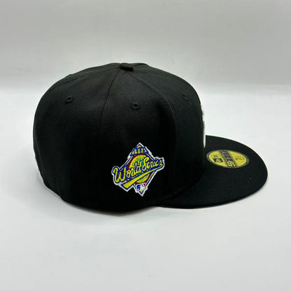 Black Grey New York Yankees 1996 World Series New Era Fitted Hat Cap - view 2