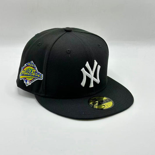 Black Grey New York Yankees 1996 World Series New Era Fitted Hat Cap