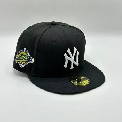 Black Grey New York Yankees 1996 World Series Fitted Hat Cap