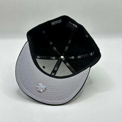 Black Los Angeles Dodgers 50TH Anniversary SP Fitted Cap - view 5
