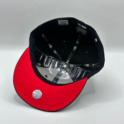 Black New York Yankees 1999 World Series Fitted Cap - view 5