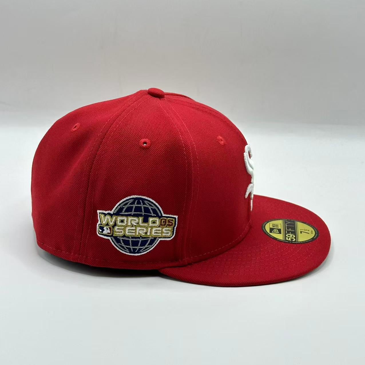Red Chicago white Sox 05 World Series SP Fitted Cap