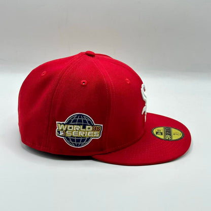Red Chicago white Sox 05 World Series SP Fitted Cap - view 2