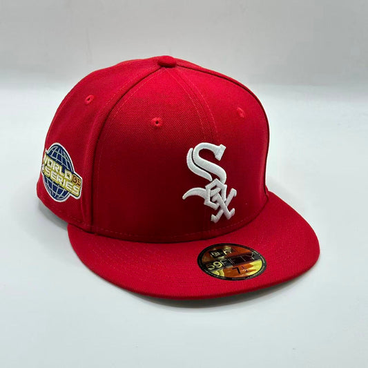 Red Chicago white Sox 05 World Series SP Fitted Cap