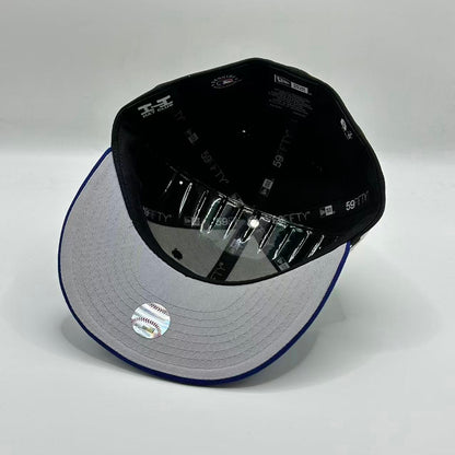 Black Blue Los Angeles Dodgers Fitted Cap - view 5