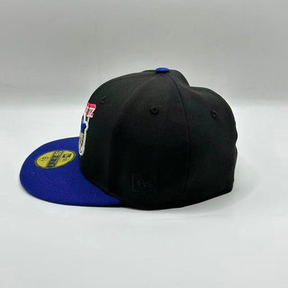 Black Blue Los Angeles Dodgers Fitted Cap - view 2