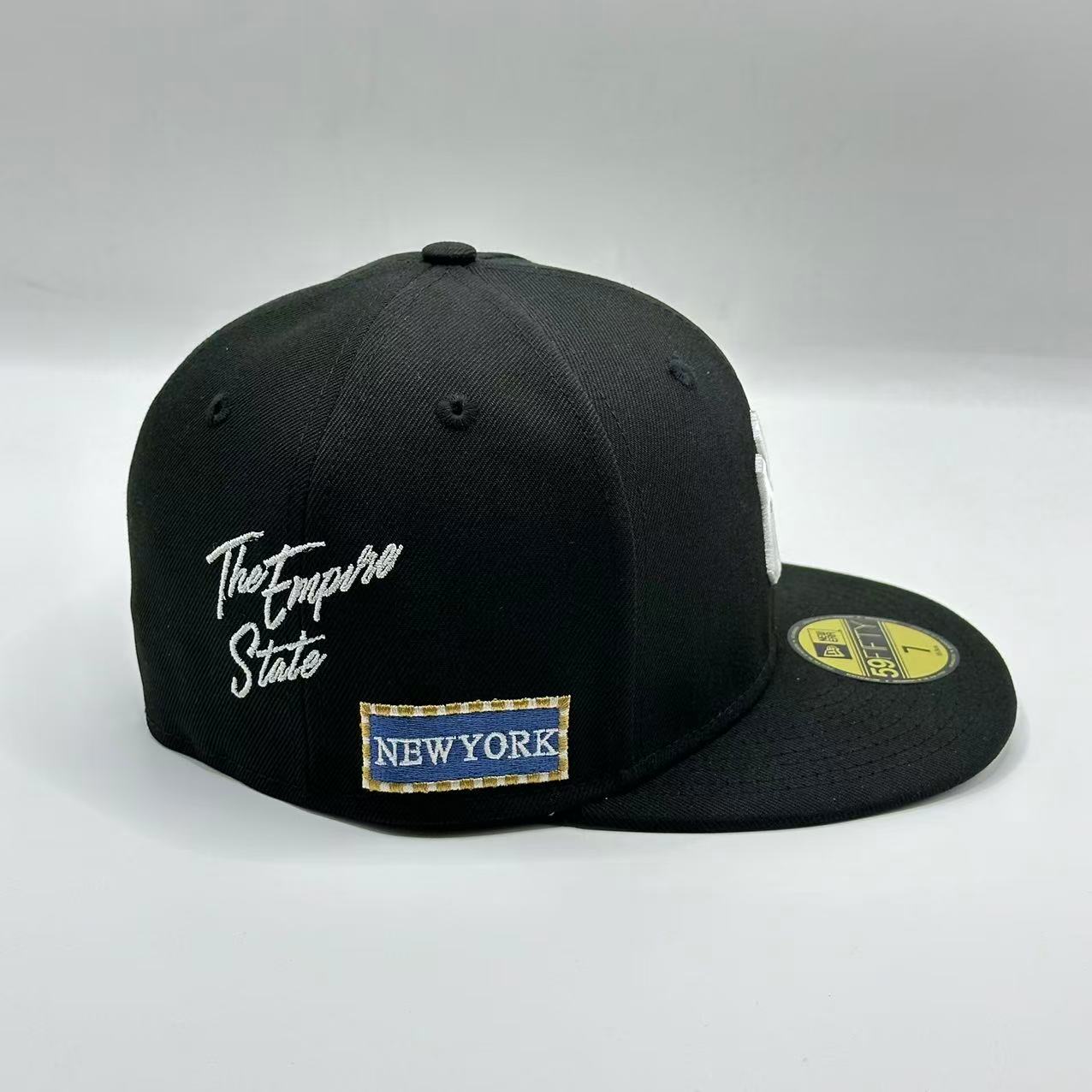 Black New York Yankees Statue of Liberty FP Fitted Cap - view 4