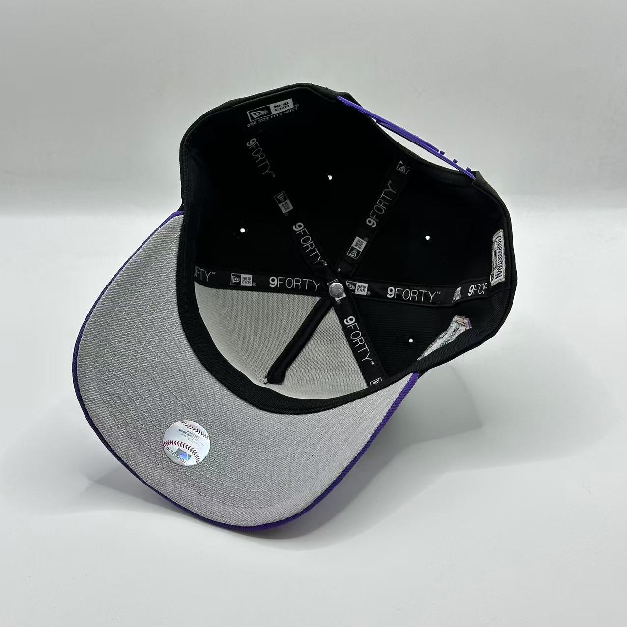 Black Purple Arizona Diamond Bucks 1998 Inaugural Season SP A Frame Snapback - view 5
