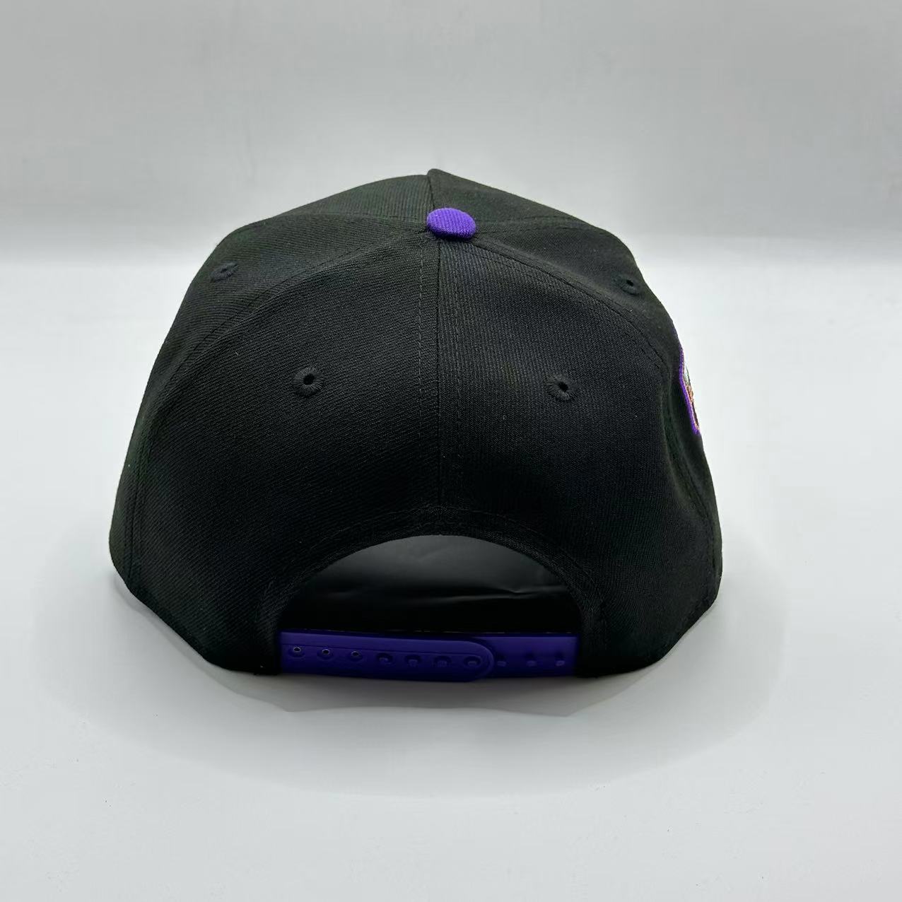 Black Purple Arizona Diamond Bucks 1998 Inaugural Season SP A Frame Snapback - view 3