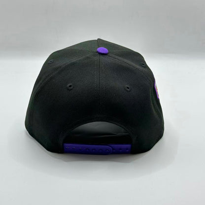 Black Purple Arizona Diamond Bucks 1998 Inaugural Season SP A Frame Snapback - view 3