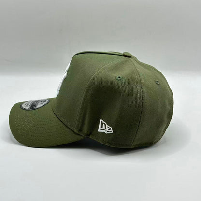 Olive Green New York Yankees 75TH Anniversary SP A Frame Snapback - view 2