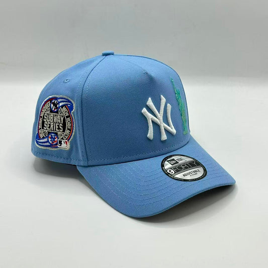 Sky Blue New York Yankees Statute of Liberty 1999 World Series SP A Frame Snapback