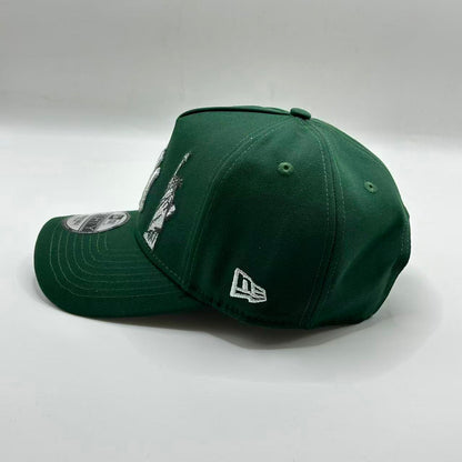 Green New York Yankees Statue of Liberty 1999 World Series SP A Frame Snapback - view 2