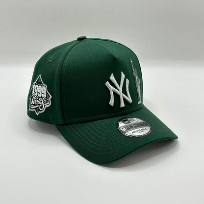 Green New York Yankees Statue of Liberty 1999 World Series SP A Frame Snapback