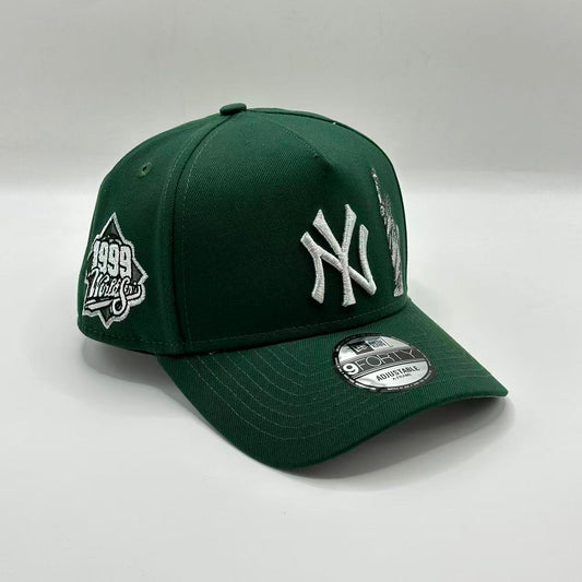 Green New York Yankees Statue of Liberty 1999 World Series SP A Frame Snapback