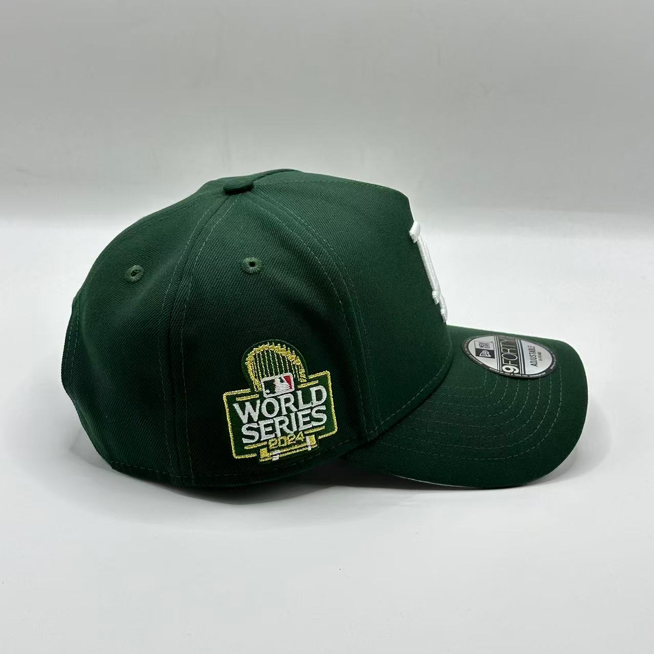 Green Los Angeles Dodgers 2024 World Series SP A Frame Snapback - view 4