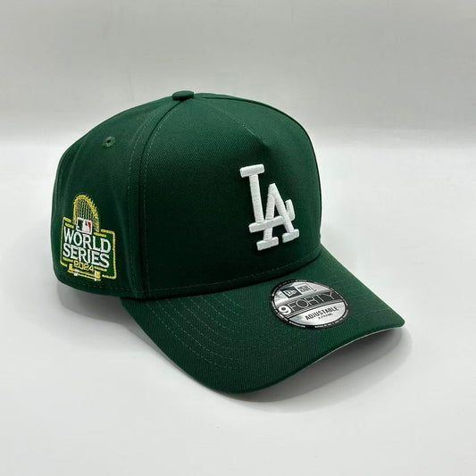 Green Los Angeles Dodgers 2024 World Series SP A Frame Snapback