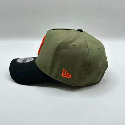 Olive Green Black New York Yankees World Series SP A Frame Snapback - view 2