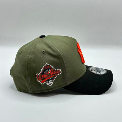 Olive Green Black New York Yankees World Series SP A Frame Snapback - view 4