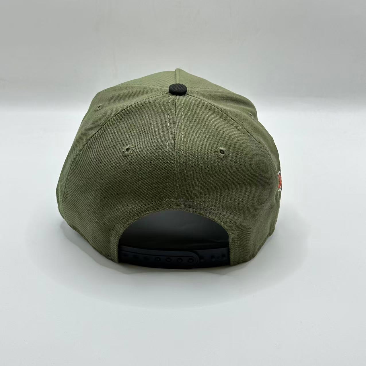 Olive Green Black New York Yankees World Series SP A Frame Snapback - view 3