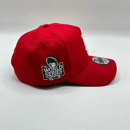 Red Los Angeles Dodgers 2024 World Series SP A Frame Snapback - view 4