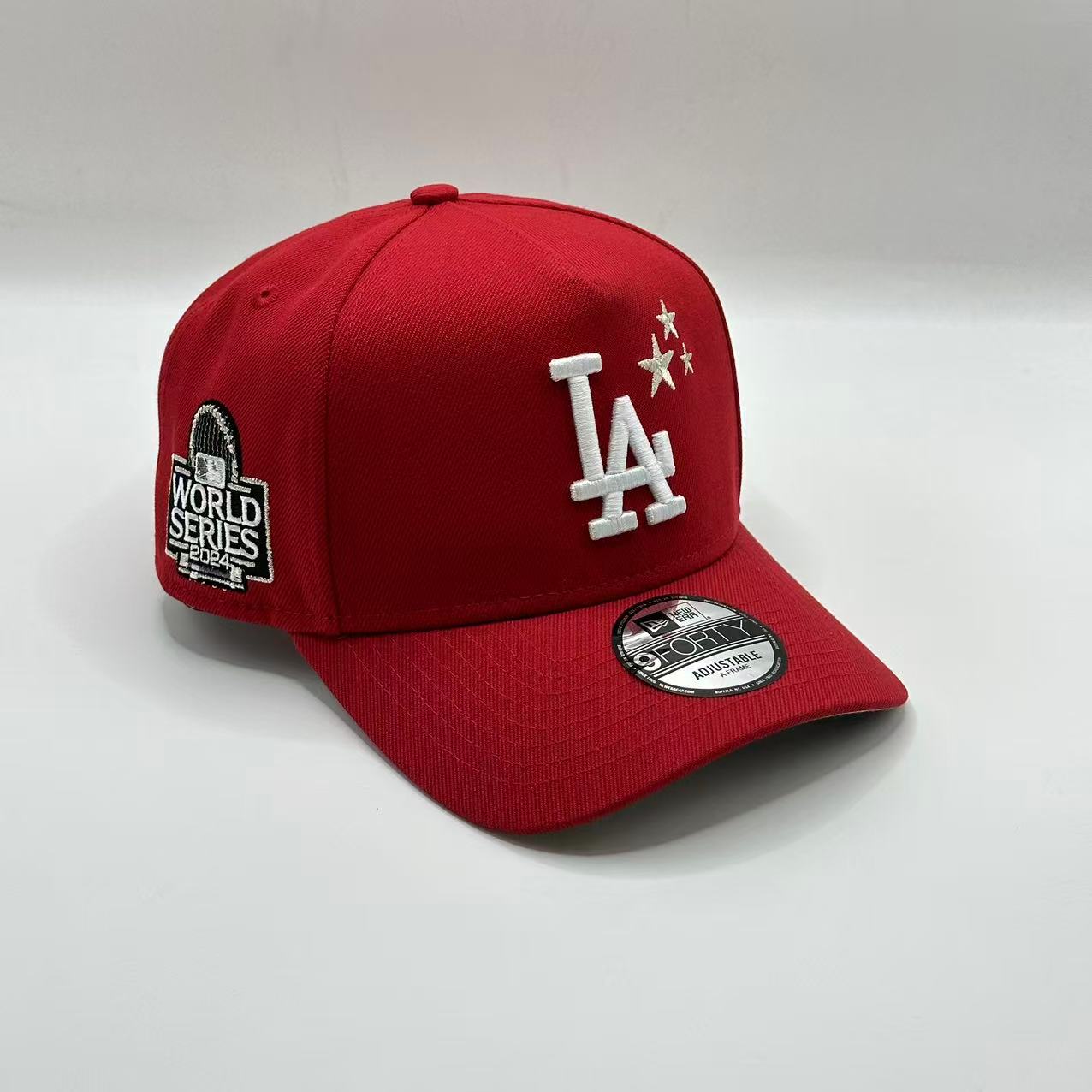 Red Los Angeles Dodgers 2024 World Series SP A Frame Snapback