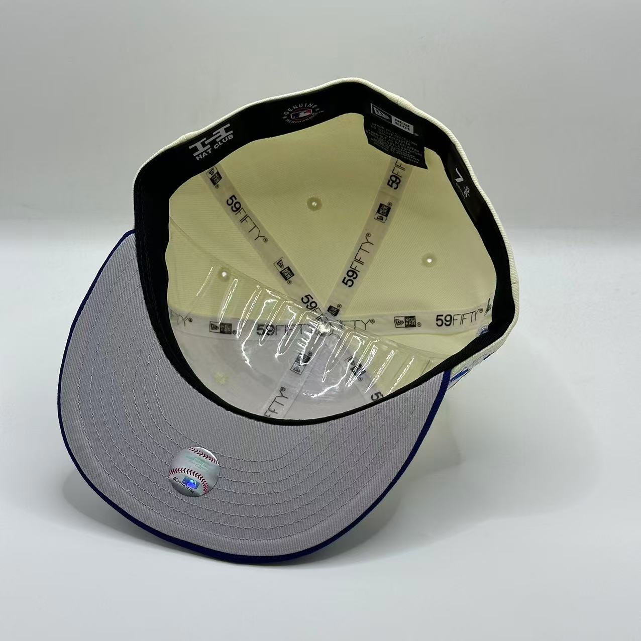 White Blue Los Angeles Dodgers Shohei Ohtani Cartoon Fitted Hat Cap - view 5