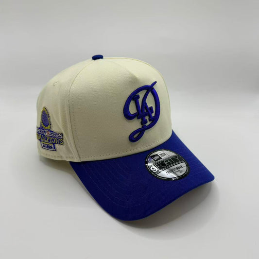 Chrome Blue LA Los Angeles Dodgers 2024 World Series Champions A Frame Snapback