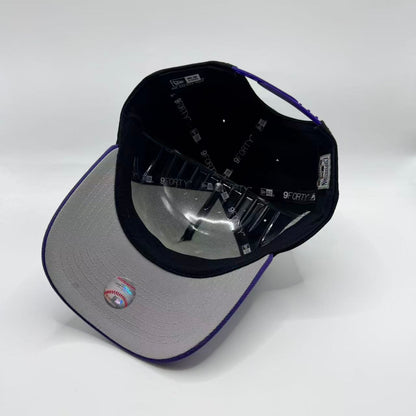 Black Purple Colorado Rockies 30th Anniversary A Frame Snapback - view 3