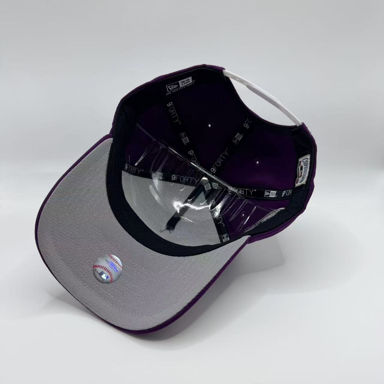 Purple New York NY Yankees Subway Series A Frame Snapback - view 4