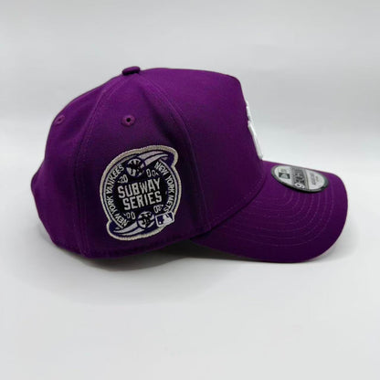 Purple New York NY Yankees Subway Series A Frame Snapback - view 2