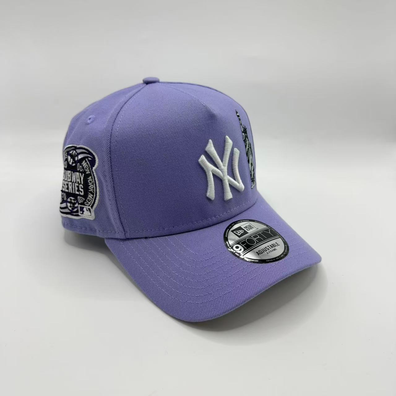 Light Purple New York NY Yankees Subway Series A Frame Snapback