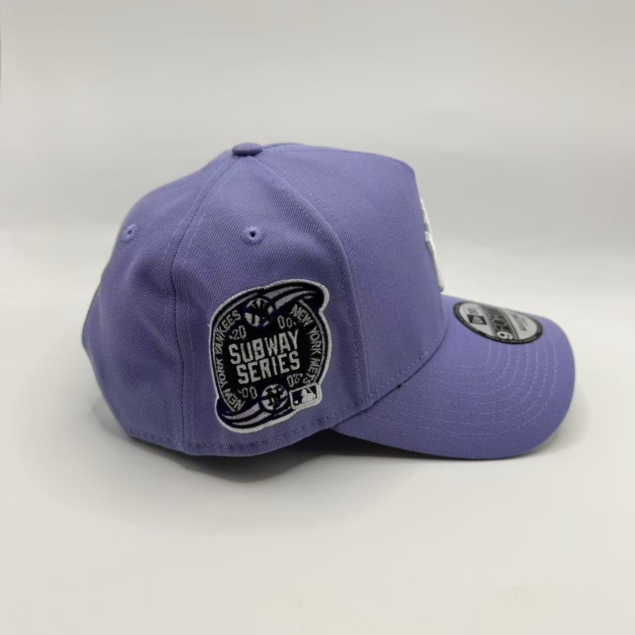 Light Purple New York NY Yankees Subway Series New Era 9Forty A Frame Snapback - view 2