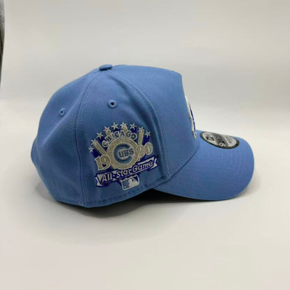 Light Blue Chicago Cubs 1990 All Star Game New Era 9Forty A Frame Snapback
