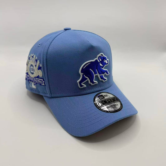 Light Blue Chicago Cubs 1990 All Star Game New Era 9Forty A Frame Snapback