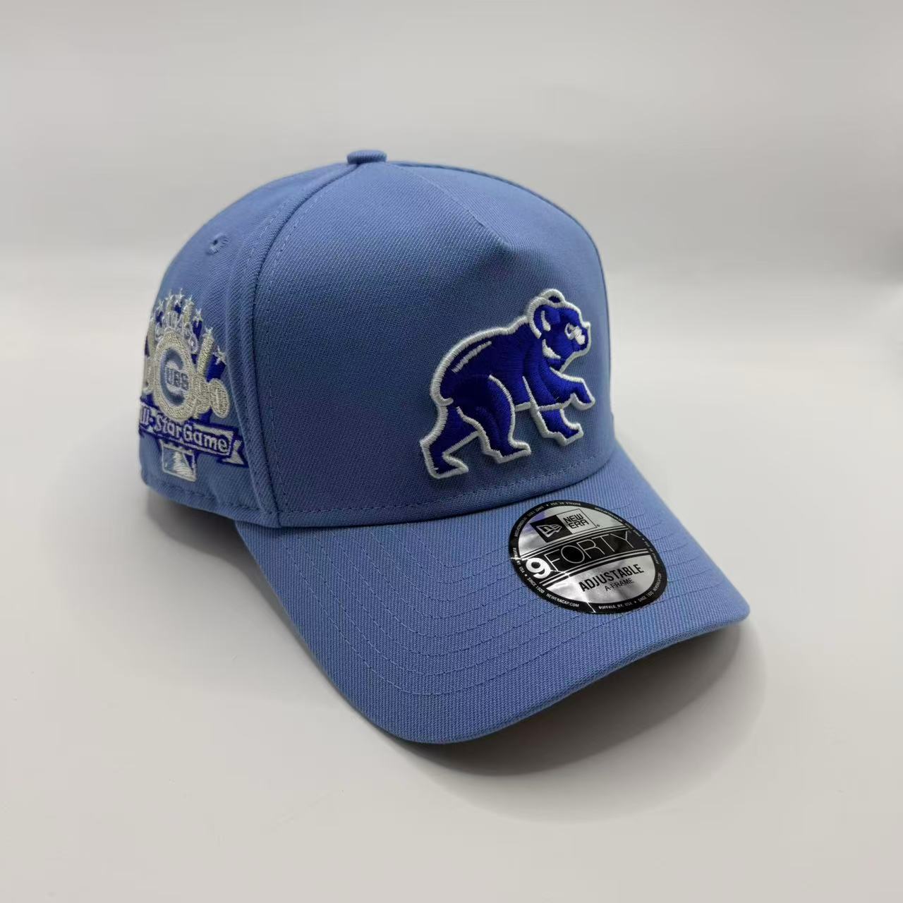 Light Blue Chicago Cubs 1990 All Star Game A Frame Snapback